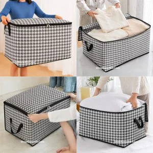 Large Capacity Quilt Storage Bag Printed Without Transparent Storage Bag